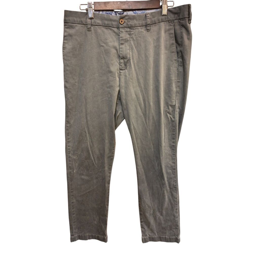 Tommy Bahama mens straight Pants 34x30 Rise 11 77% Cotton Stretch Gray